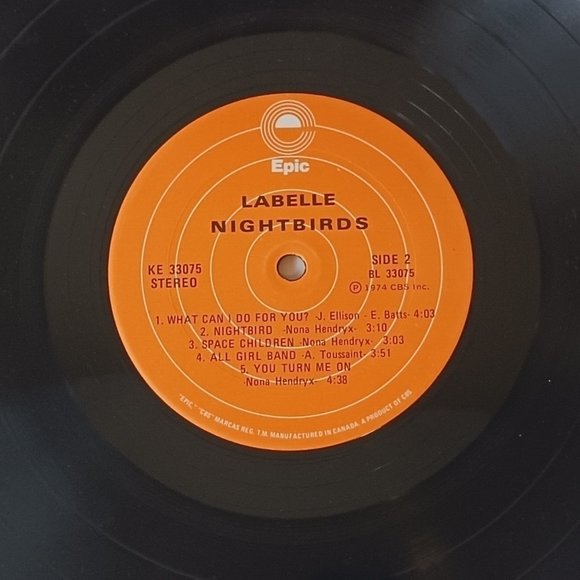 Vintage Labelle Nightbirds vinyl lp record 1974 first pressing Epic KE… - Picture 13 of 13